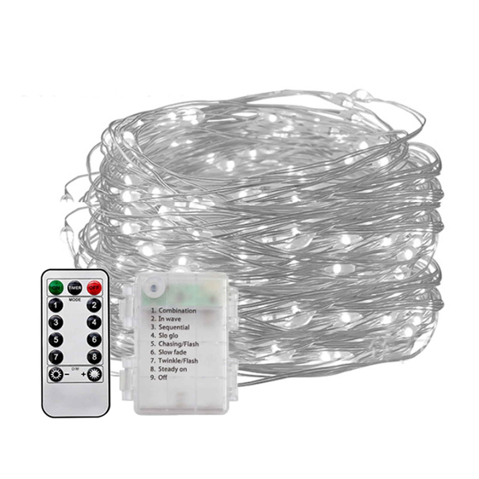 Details about   LED Battery Fairy String Lights Party Outdoor Xmas Remote Control Wedding Party 