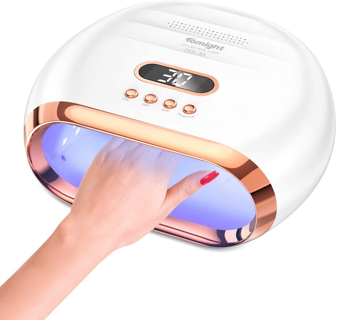 Tomight 72W UV Nail Lamp, 36 LEDs Professional Nail Dryer with 4 Timer Setting and Smart Motion Sensor for Nail Art, Gift for Women for Fingernail & Toenail Polish at Home