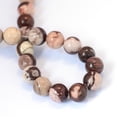 thumbnail image 3 of 5 Strand Natural Zebra Jasper Round Bead Strands 8~8.5mm Hole: 1mm 45~47pcs/strand 15 inch, 3 of 4
