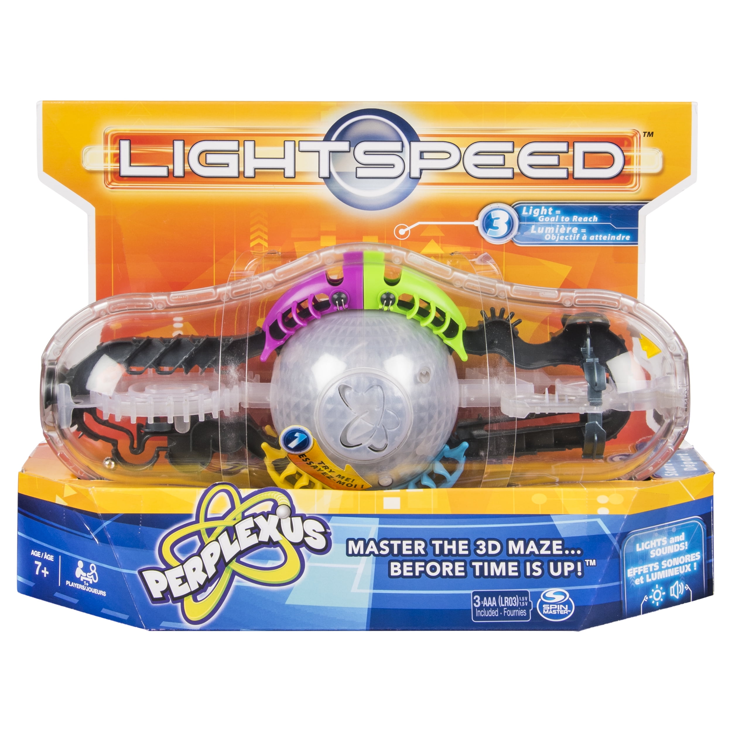 Perplexus Mini Spiral Ages 8 Spinmaster Brain Games 3D Ball Puzzle 