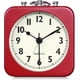 thumbnail image 1 of 2025 Latest Model Analog Alarm Clock Red Square Silent Small Metal Travel Alarm, 1 of 5