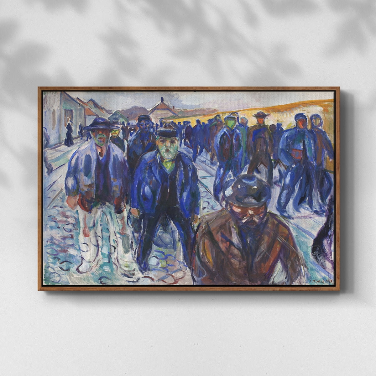 Vintage Landscape-CCCIII By Wexford Home Framed in Walnut Wood Gallery Wrapped Canvas 27 in. x 41 in.