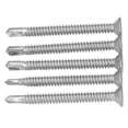 thumbnail image 4 of 50 tornillos autorroscantes de acero al carbono galvanizados con punta de cruz de 4,8 x 50 mm para reparación de cabeza plana, 4 of 12