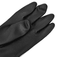 thumbnail image 4 of 2X Blast Rubber Gloves for Sandblasting Sandblaster Sand Blast Cabinet Sandblasting Gloves SandBlaster Parts 60cm Black, 4 of 5