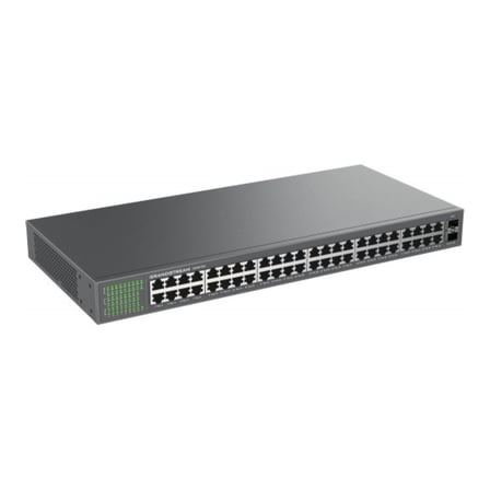 Grandstream GWN7706 | 48-Port Gigabit Ethernet Unmanaged Network Switch | Plug & Play | Desktop/Rack-Mount | Metal Design