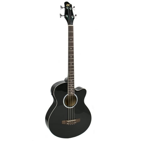 Best Choice Products Black Acoustic Electric Bass Guitar With Equalizer Solid Construction