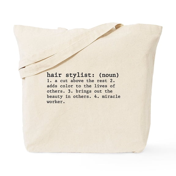 CafePress - Hair Stylist Definition Tote Bag - Unisex Canvas Tote Bag, Beige, 1-Piece