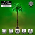 thumbnail image 4 of 7 Ft LED Lighted Palm Tree Artificial Tree Party Decoration For Home, Party, Patio, 160 LED Lights with Remote Control, 4 of 6