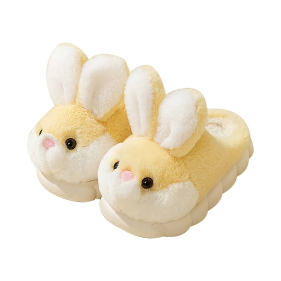 XXWXYD Kids Boys Girls Bunny Slippers Plush Ears Fuzzy Warm House Shoes 𝖢ozy Anti-Slip Indoor Toddler Slippers Soft Comfort for Home Use