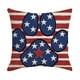 thumbnail image 1 of Fundas de cojín del 4 de julio con diseño de bandera patriótica y estrellas, decoración para sofá, dormitorio y hogar., 1 of 6