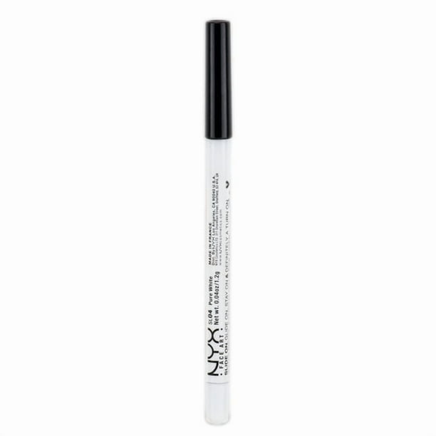 Lápiz delineador de ojos NYX Slide On SL 04 Pure White Waterproof