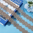 thumbnail image 6 of 5Yards Gold Lace Trim Venice Gold Lace Ribbon Metallic Embroidery Leaves Ribbons Hollow Flower Polyester Lace Trimmings Garment Accessory, 6 of 7