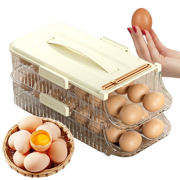 Contenedor Almacenamiento para Nevera Estante Dispensador Ahorro Espacio