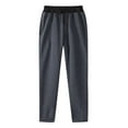 thumbnail image 4 of Kixjoy Baggy Sweatpants for Men Straight Leg Drawstring Elastic Waist Sweatpant Sports Jogger Big and Tall Cargo Pants Classic Lightweight Loose Fit Trousers with Pockets, Dark Gray S, 4 of 4