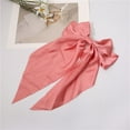 thumbnail image 3 of Bow Hair Clips for Girls Large Bowknot Hair Clip Silky Satin Long Ribbon Bows Hair Barrettes (Watermelon Red One Size), 3 of 3