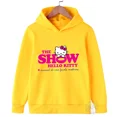 thumbnail image 3 of Sudadera informal de calle kawaii con dibujos animados de Hello Kitty para niños y niñas de 3 a 14 años con diseño de Sunshine, sudadera para deportes al aire libre para niños, 3 of 4