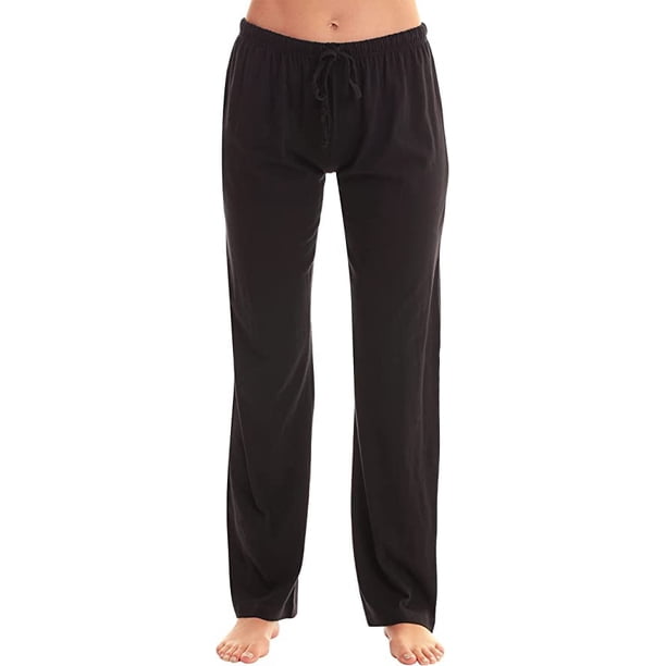 Just Love 100 Cotton Jersey Women Plaid Pajama Pants Sleepwear (Solid