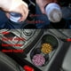 thumbnail image 4 of Posavasos para coche, paquete de 2, posavasos de cerámica absorbente con estampado de leopardo, posavasos para portavasos, con una muesca para el dedo para una fácil extracción (gris) Adepaton LRWJ901-1, 4 of 6