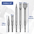 thumbnail image 4 of Juego de brocas y cinceles para martillos rotativos WORKPRO, 17 piezas, 4 of 7