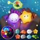 thumbnail image 2 of Juguetes de baño para bebés, bañera brillante, luces LED flotantes de animales Montessori, juguetes de rejilla de baño divertidos para niños, regalo para niños pequeños, 2 of 4