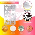 thumbnail image 3 of 1pc Ballet Stencils 7x4 Inch Ballet Dancers Ballerina Painting Drawing Template Ballet Shoes Stainless Steel Stencils for Craft Bullet Journal Scrapbooking, 3 of 7
