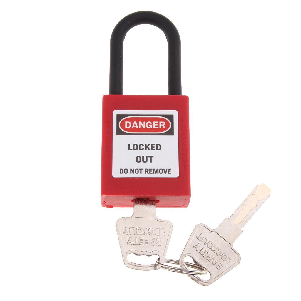 Almencla 2xSafety Security Lockout Padlock Keyed Different PVC