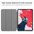 thumbnail image 6 of Dteck Slim Fit Case For New iPad Pro 11 inch 2020, Tri-Fold Standing Magnetic Flip Auto Wake Sleep Hard Case Cover For iPad A2068 A2230, Support Wireless Charging, Gray, 6 of 8