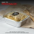 thumbnail image 7 of Stock Your Home 1 Lb Small Aluminum Pans with Lids (25 Pack) Foil Pans + Clear Plastic Lids, Disposable Cookware, Takeout Trays with Lids - To Go Disposable Food Containers for Restaurants & Catering, 7 of 7
