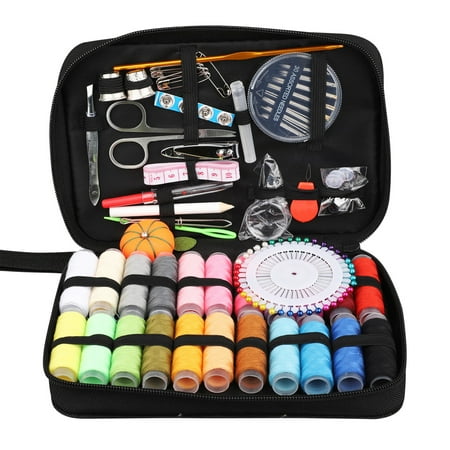 Sewing KIT, 126Pcs Set XL Sewing Supplies for DIY, Beginners, Sewing Set with Scissors, Thimble, Thread, Needles, Tape Measure, Carrying Case and
