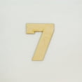 thumbnail image 1 of 1 Pc, 4 Inch X 1/4 Inch Thick Collegiate Font Wood Numbers 7 Easy To Paint Or Decorate For Indoor Use Only, 1 of 3