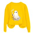 thumbnail image 4 of Womens Vintage Halloween Sweatshirt Crewneck Long Sleeve Pullover with Cute Pumpkin Graphic for Fall Spooky Season, 4 of 4