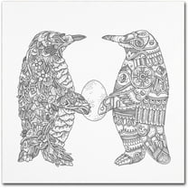 Trademark Fine Art "Penguin Lovers" Canvas Art by Filippo Cardu