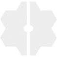 thumbnail image 2 of 34"OD x 4"ID x 11 3/4"C x 1"P Daisy Architectural Grade PVC Contemporary Ceiling Medallion, Two Piece, 2 of 3