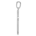 thumbnail image 2 of Auriga Fine Jewelry 14K White Gold Hollow Cross Pendant for Women (L-33 mm,W-16 mm), 2 of 6