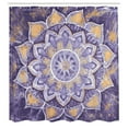 thumbnail image 2 of Ambesonne Mandala Shower Curtain, Grunge Modern Art Flowers, 69"Wx75"L, Lilac Camel, 2 of 4