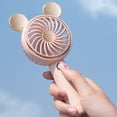 thumbnail image 3 of Mini Handheld Fan Portable Desk Fan with Base Pocket Size Electric Cooling Fan 3 Speed Adjustable USB Rechargeable Fan for Travel Office Household Use, 3 of 7
