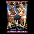 thumbnail image 2 of Men's WWE Hulk Hogan VS The Ultimate Warrior Poster  Graphic T-Shirt, 2 of 4