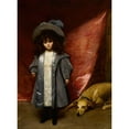 thumbnail image 3 of Carolus-Duran 11x14 Black Modern Framed Museum Art Print Titled - Child with Dog (1899), 3 of 5