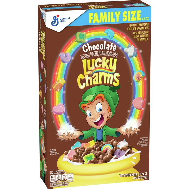 Lucky Charms Chocolate - Cereal with Marshmallows (340g) : :  Alimentación y bebidas