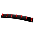 thumbnail image 6 of Ikon Motorsports Compatible with Universal 33" x 6" Ikon Style Rear Bumper Diffuser 7 Fin Gloss Black With Red Fins, 6 of 7