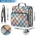 thumbnail image 2 of FORMRS Zipper Binder with Shoulder Strap 2-inch Ring 500 Sheet Capacity File Bag, Colorful Art Pattern, 2 of 5