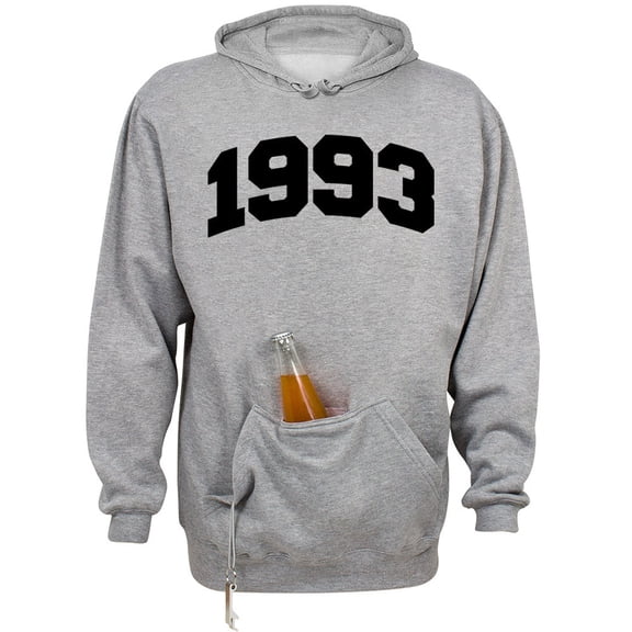 1993 College Style Beer Holder Tailgate Hoodie Sweatshirt Unisex Large Oxford