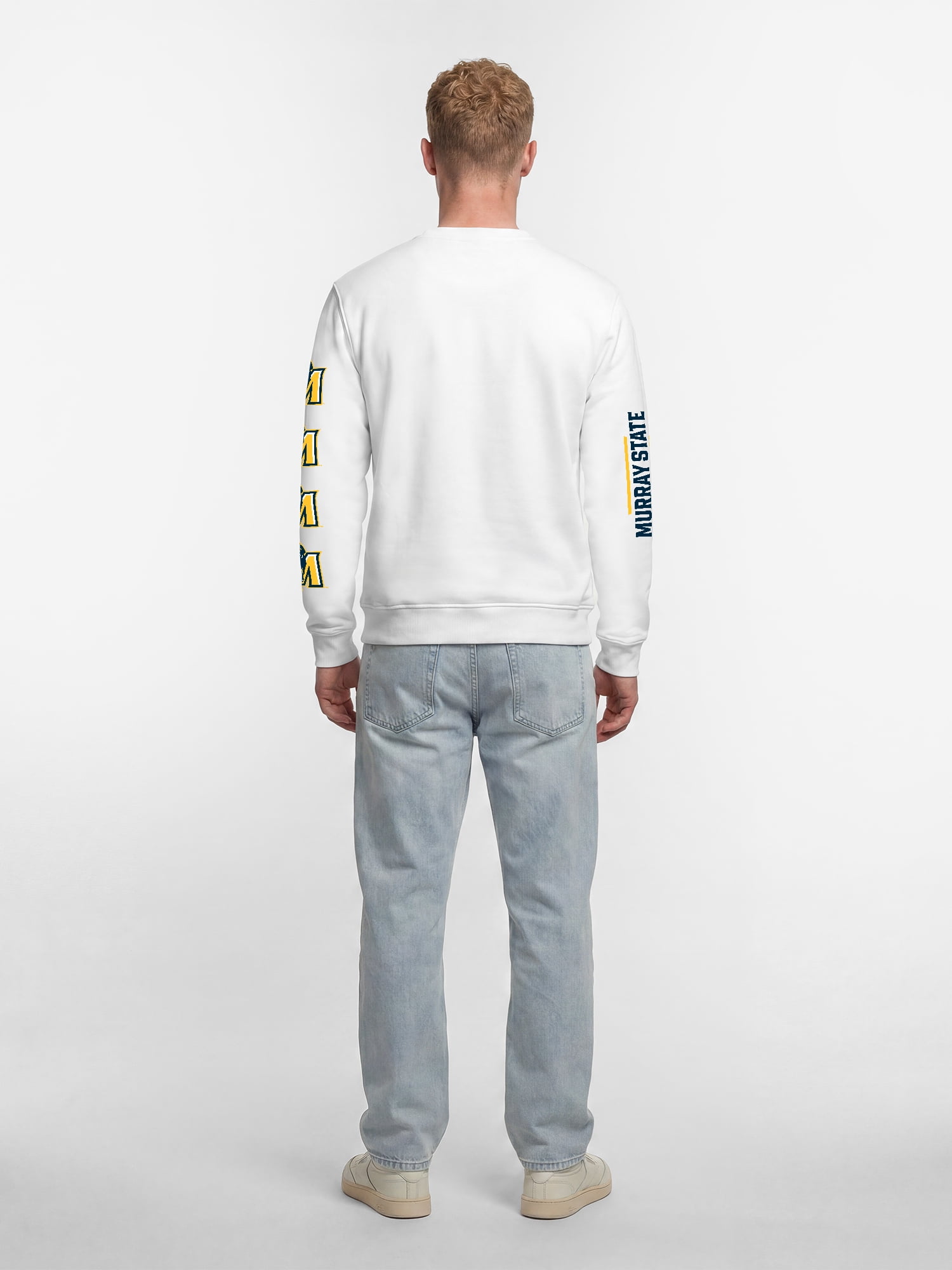 Murray State Racers Reebok Mens White Crew Sweatshirt
