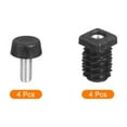 thumbnail image 3 of Uxcell 4 Set Leveling Feet, M6x15x15mm Square Furniture Leg Leveling fit Hole 22mm for Table Chair Furniture, 3 of 6