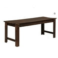 thumbnail image 5 of Wubio Outdoor Wood Bench, 48" Outdoor Bench Patio Wooden Bench Garden Bench Outdoor Backless Bench for Deck Patio (Carbonized), 5 of 5