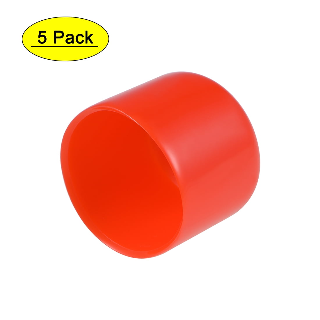 Uxcell 24mm ID Red Screw Thread Protectors Vinyl End Caps 5 Pack
