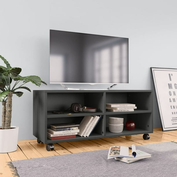 Stop Now Rolling Entertainment Center, TV Stand with Swivel