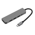 thumbnail image 1 of 5 In 1 Type C Hub, Support 4K 30Hz Gray Multifunction USB Docking Station  For Keyboards Grey, 1 of 8