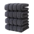 thumbnail image 2 of Gumesh Black Classic Luxury Bath Towels Set of 4 - Turkish Cotton Ultra Soft Bath Towels 13x29 | Highly Absorbent and Quick Dry | Hotel Towels for Bathroom Luxury, Plush Shower Towels, White, 2 of 6