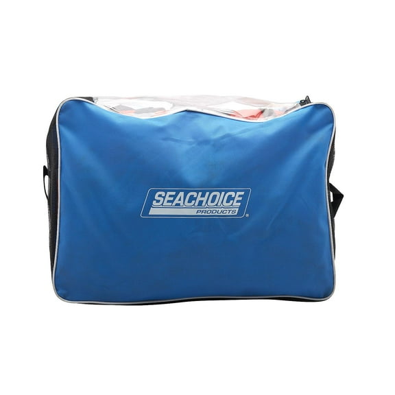 Seachoice 85517 General Purpose Life Vest 4-Pack With Bag, Blue & Red, Adult Universal
